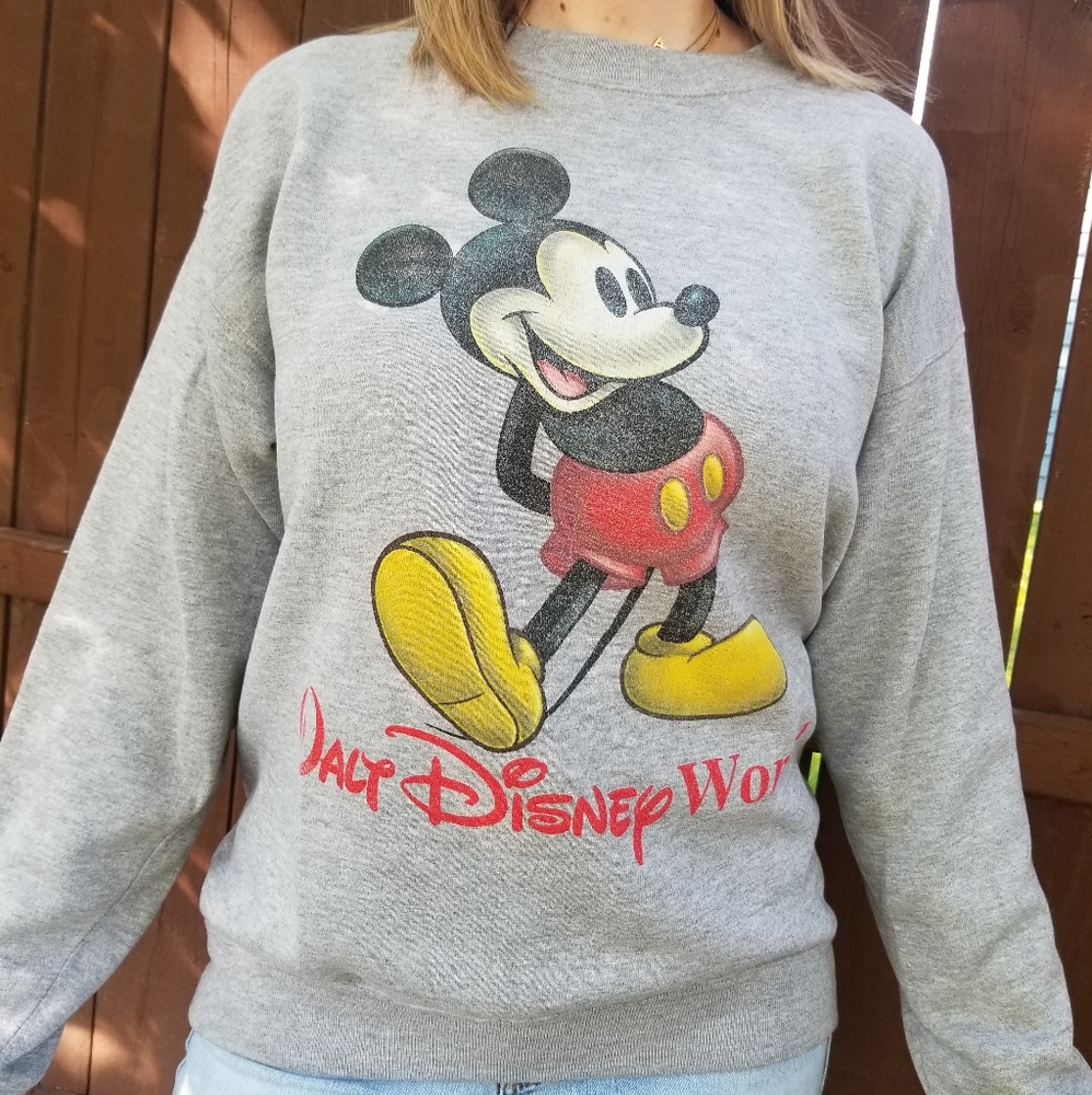 Vintage Mickey Mouse Walt Disney World Crewneck